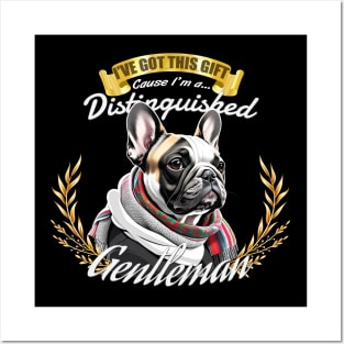 The Distinguished French Bulldog Gentleman Posters and Art